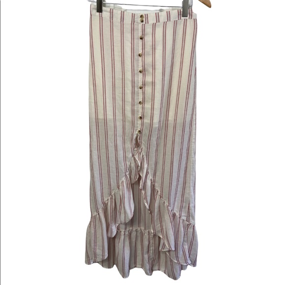 American Eagle striped ruffle skirt - Picture 2 of 15